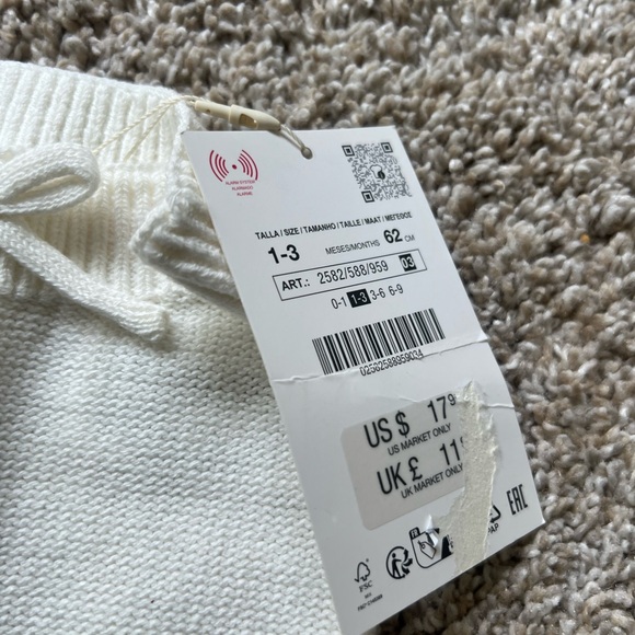 Zara Cozy Knit Baby Leggings - Picture 2 of 2